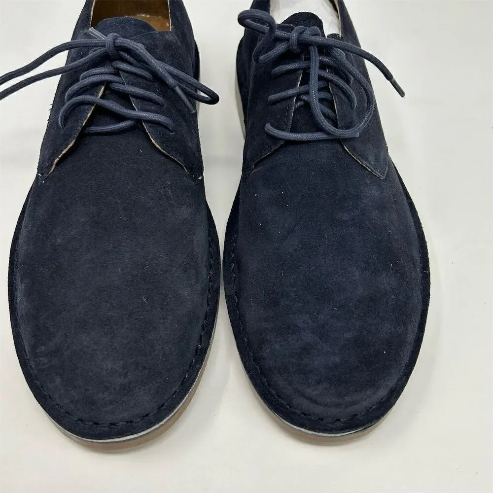 Florsheim Men's Blue Suede Slip-On Oxford Lace Up Shoes Size 11 Casual
